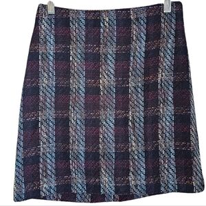 Loft petite 4p Tweed skirt hot trend academia
